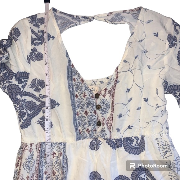 O’NEILL Kansas Summer Sun Maxi Dress Side Leg Slit - Picture 8 of 16